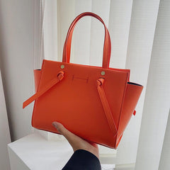 Minimalist Tote Bag Solid Crossbody Top Handle Purse