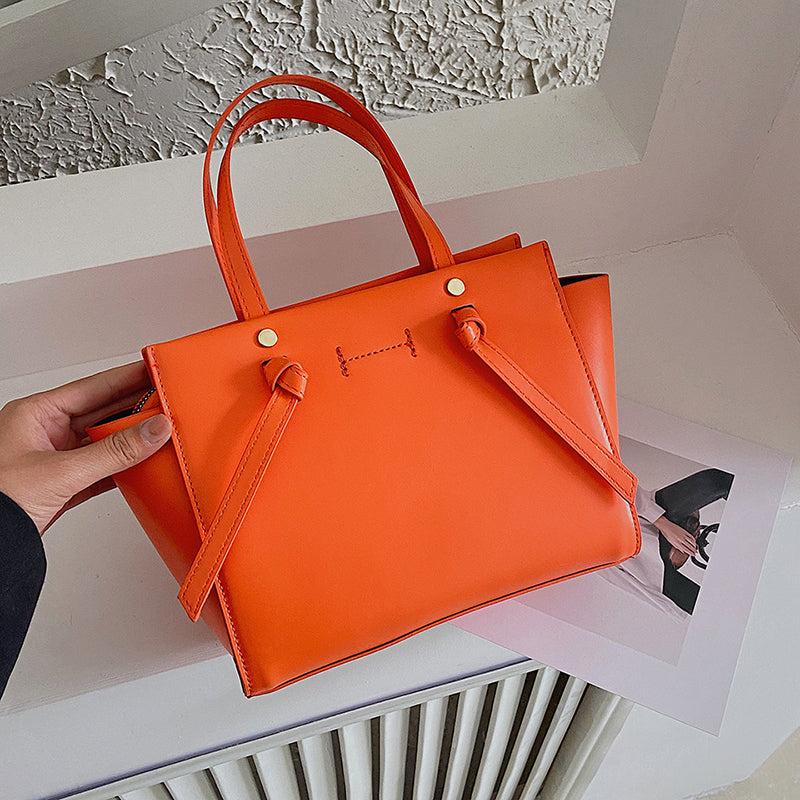 Minimalist Tote Bag Solid Crossbody Top Handle Purse