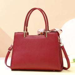 Solid PVC Textured Shoulder Bag with Adjustable Strap