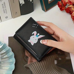 Rabbit Pattern Card Wallet PU Leather Lightweight Coin Purse