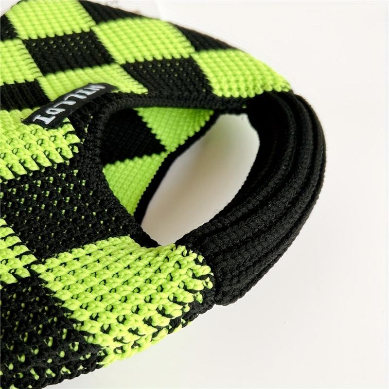 Argyle Pattern Crochet Bag Knitted Handbag Clutch Purse