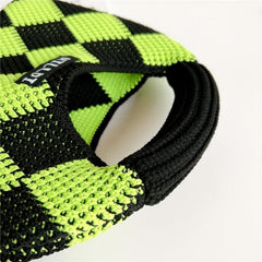 Argyle Pattern Crochet Bag Knitted Handbag Clutch Purse
