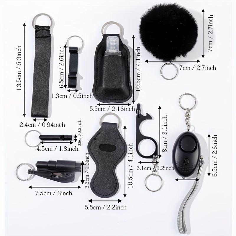 Women's Self Defence Alarm & Bottle Opener Keychain Set