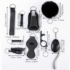 Women's Self Defence Alarm & Bottle Opener Keychain Set