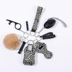 Women's Self Defence Alarm & Bottle Opener Keychain Set