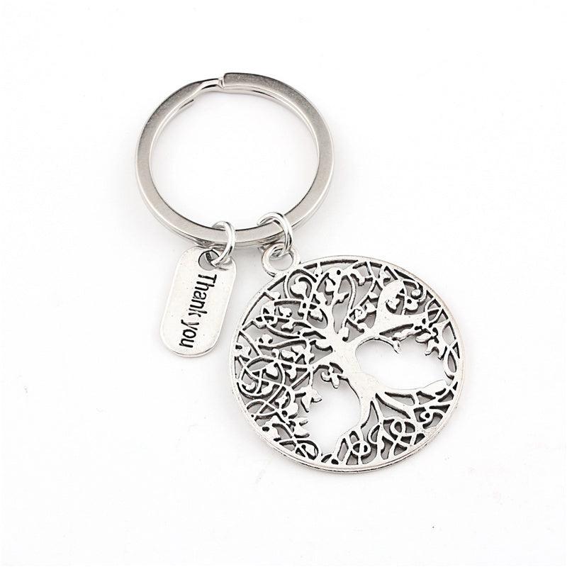 Tree Of Life Keychain Metal Key Ring Purse Bag Backpack Car Key Acc