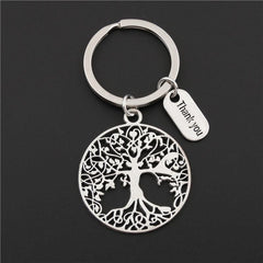 Tree Of Life Keychain Metal Key Ring Purse Bag Backpack Car Key Acc