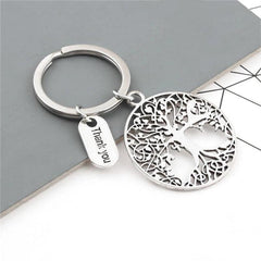 Tree Of Life Keychain Metal Key Ring Purse Bag Backpack Car Key Acc