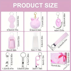 Women Safety Keychain Set with Personal Alarm - Holiday Gift