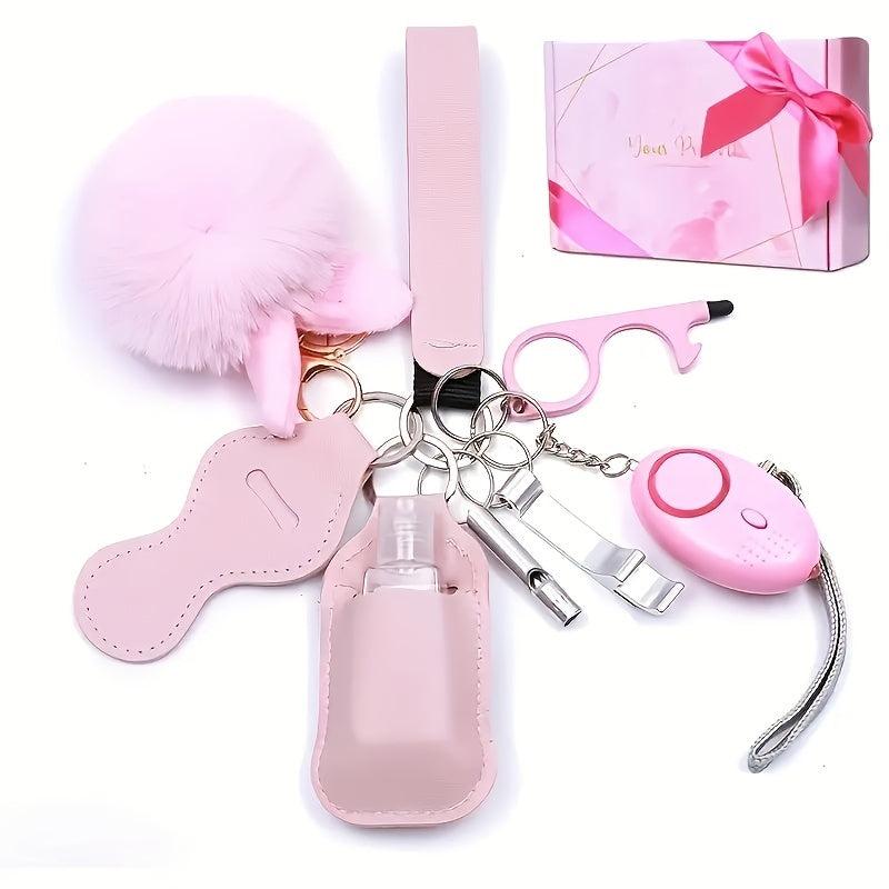 Women Safety Keychain Set with Personal Alarm - Holiday Gift