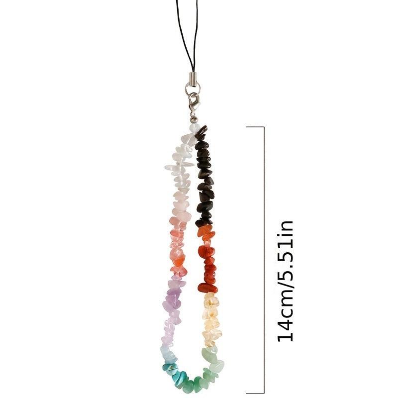 Crystal Bracelet Keychain Phone Lanyard Strap Purse Bag Backpack Car Key Charm