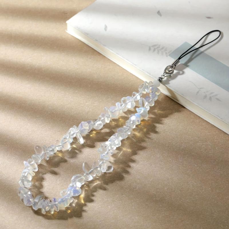 Crystal Bracelet Keychain Phone Lanyard Strap Purse Bag Backpack Car Key Charm