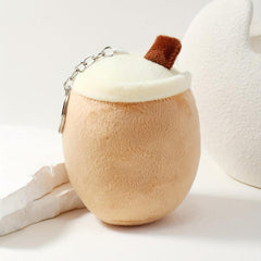 Cartoon Bubble Milk Tea Keychain Toy Doll Pendant Keyring