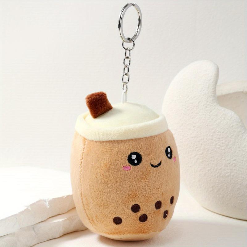 Cartoon Bubble Milk Tea Keychain Toy Doll Pendant Keyring