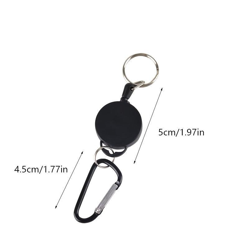Retractable Key Chain Key Holder with Multitool Carabiner Lanyard