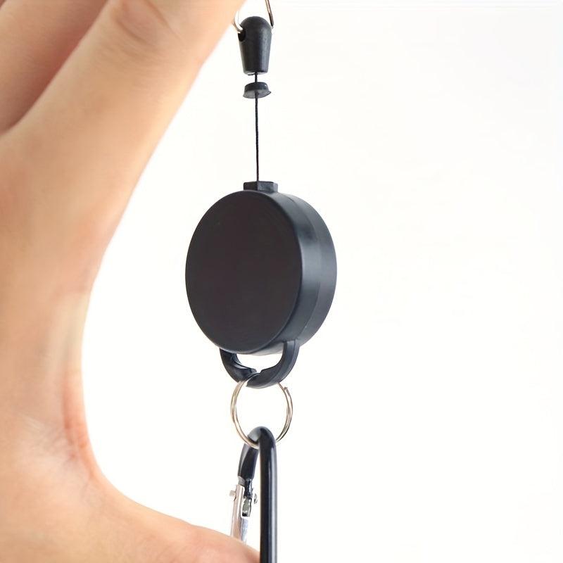 Retractable Key Chain Key Holder with Multitool Carabiner Lanyard