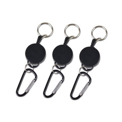 Retractable Key Chain Key Holder with Multitool Carabiner Lanyard