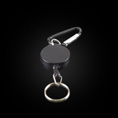 Retractable Key Chain Key Holder with Multitool Carabiner Lanyard
