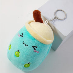 Cute Bubble Milk Tea Keychain Toy Doll Pendant Keyring Bag Charm