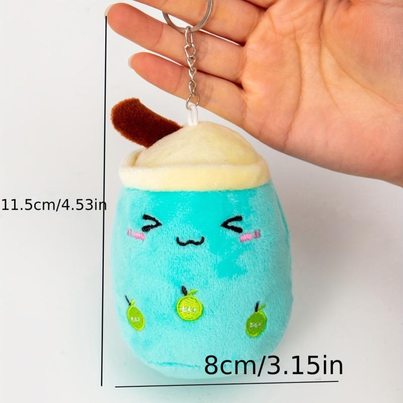 Cute Bubble Milk Tea Keychain Toy Doll Pendant Keyring Bag Charm