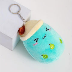 Cute Bubble Milk Tea Keychain Toy Doll Pendant Keyring Bag Charm