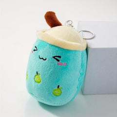 Cute Bubble Milk Tea Keychain Toy Doll Pendant Keyring Bag Charm