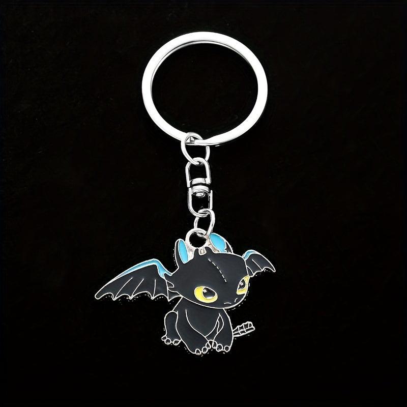 Cartoon Dragon Enamel Keychain for Kids