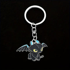 Cartoon Dragon Enamel Keychain for Kids