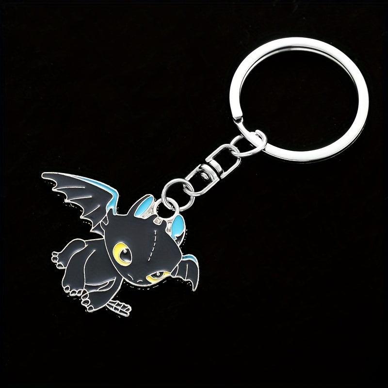 Cartoon Dragon Enamel Keychain for Kids