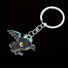 Cartoon Dragon Enamel Keychain for Kids