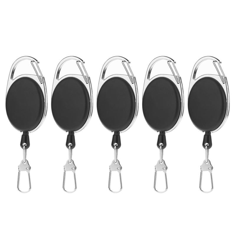 Retractable Key Chain with Hook High Resilient Anti-lose Stretch Key Ring Holder