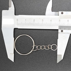 50pcs Key Ring With Chain And Open Jump Split Round Keychain Rings Bulk