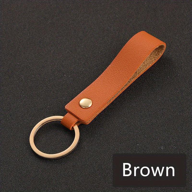 1Pcs PU Leather Keychain Business Gift Leather Key Chain Men Women Car Key Strap