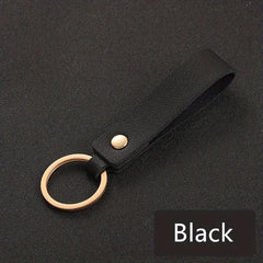 1Pcs PU Leather Keychain Business Gift Leather Key Chain Men Women Car Key Strap