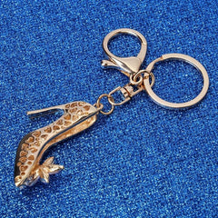 Rhinestone High Heel Keychain Car Bag Charm Gift For Mom Women Friends