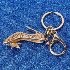 Rhinestone High Heel Keychain Car Bag Charm Gift For Mom Women Friends