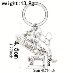 Sewing Machine Keychains For Women Girl Gift Car Purse Bag