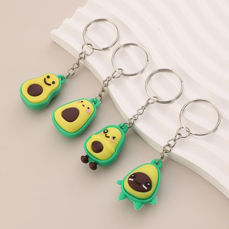 4pcs Avocado Keychain Friendship Keychain Gift Pendant