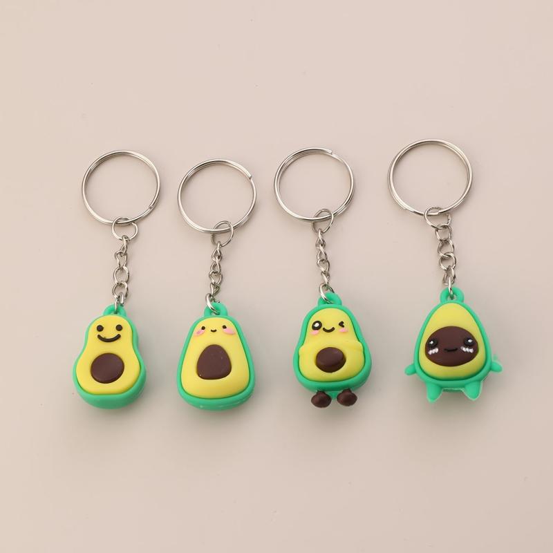 4pcs Avocado Keychain Friendship Keychain Gift Pendant