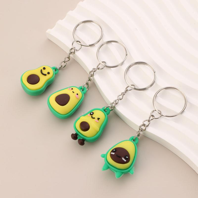 4pcs Avocado Keychain Friendship Keychain Gift Pendant