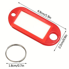 Random Key Tags With Labels Plastic Prevent Missing Key Identifiers
