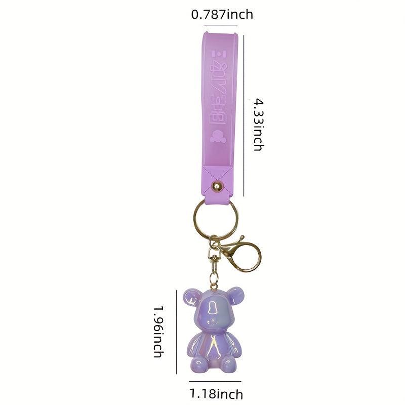 Cartoon Acrylic Bear Key Chain Car Accessories Key Chain Couple Gift