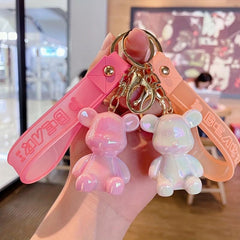 Cartoon Acrylic Bear Key Chain Car Accessories Key Chain Couple Gift