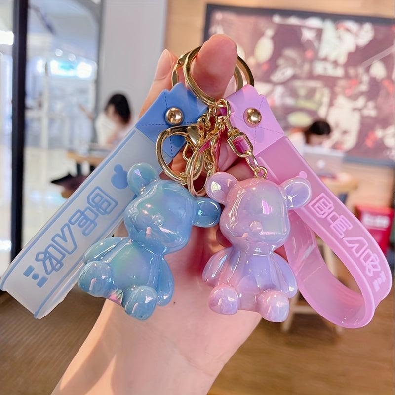 Cartoon Acrylic Bear Key Chain Car Accessories Key Chain Couple Gift