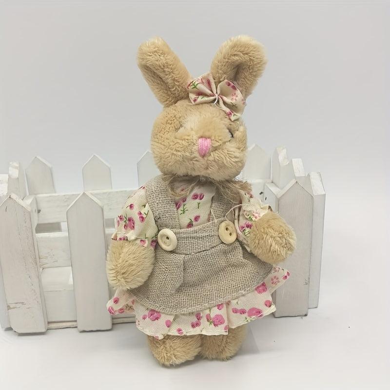 Mini Rabbit Bunny Keychain Plush Stuffed Animals Doll Toys