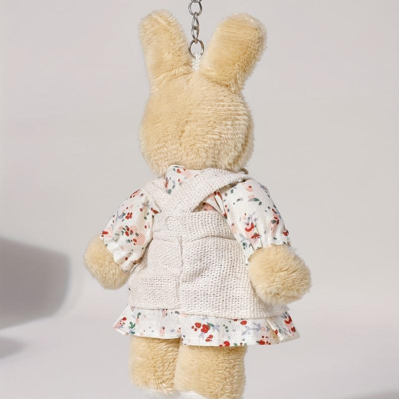 Mini Rabbit Bunny Keychain Plush Stuffed Animals Doll Toys