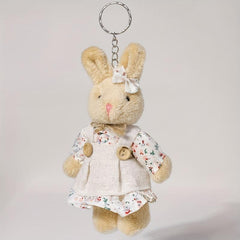 Mini Rabbit Bunny Keychain Plush Stuffed Animals Doll Toys