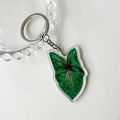 Plant Acrylic Keychain Pendant Bag Key Chain Keyring