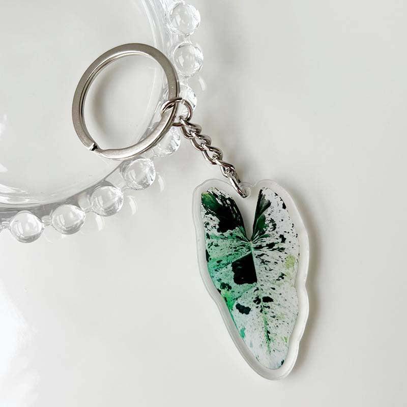 Plant Acrylic Keychain Pendant Bag Key Chain Keyring