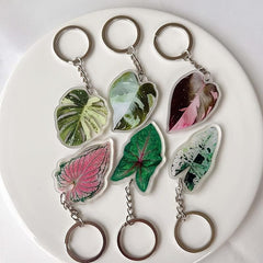 Plant Acrylic Keychain Pendant Bag Key Chain Keyring